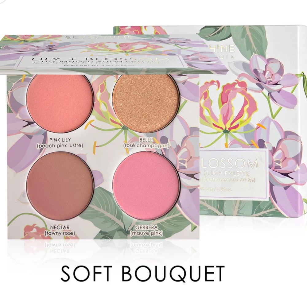 Seraphine Botanicals Lily + Blossom Lily Infused Blush Palette in Soft Bouquet